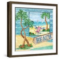 Whimsy Bay Collage II-Paul Brent-Framed Art Print