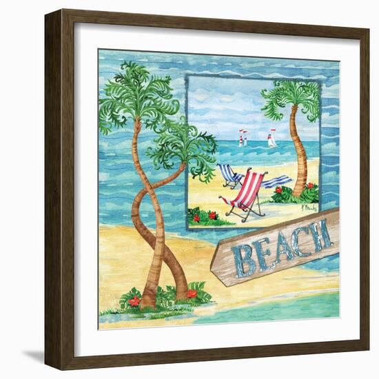 Whimsy Bay Collage II-Paul Brent-Framed Art Print