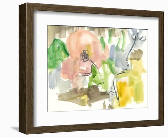 Whimsy in the Garden II-Jennifer Goldberger-Framed Art Print