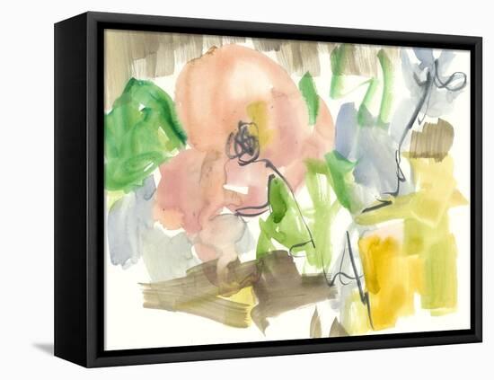 Whimsy in the Garden II-Jennifer Goldberger-Framed Stretched Canvas