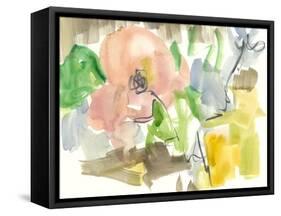 Whimsy in the Garden II-Jennifer Goldberger-Framed Stretched Canvas