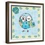 Whimsy Owls I-Farida Zaman-Framed Art Print