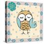 Whimsy Owls IV-Farida Zaman-Stretched Canvas