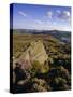 Whinstone Lee Tor and Derwent Moors, Derwent Edge, Peak District National Park, Derbyshire, England-Neale Clarke-Stretched Canvas