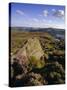 Whinstone Lee Tor and Derwent Moors, Derwent Edge, Peak District National Park, Derbyshire, England-Neale Clarke-Stretched Canvas