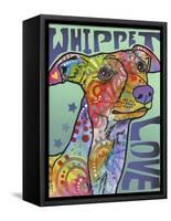 Whippet Love-Dean Russo-Framed Stretched Canvas