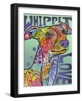 Whippet Love-Dean Russo-Framed Giclee Print