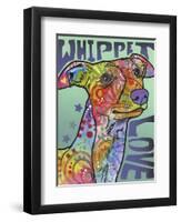 Whippet Love-Dean Russo-Framed Giclee Print