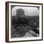 Whippet Tank on a Muddy Battlefield, Morcourt, France, World War I, 1918-null-Framed Photographic Print