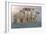 Whippets Group of Sandy Beach-null-Framed Photographic Print