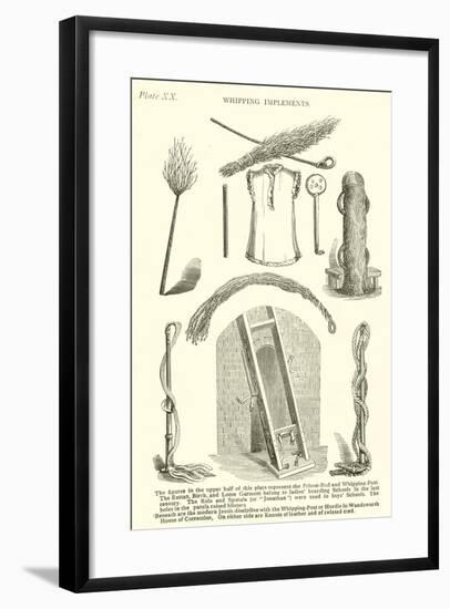 Whipping Implements-null-Framed Giclee Print