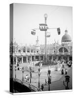 Whirl of the Whirl, Luna Park, Coney Island, N.Y.-null-Stretched Canvas