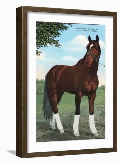 Whirlaway, Kentucky Derby Winner-null-Framed Art Print