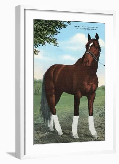 Whirlaway, Kentucky Derby Winner-null-Framed Art Print