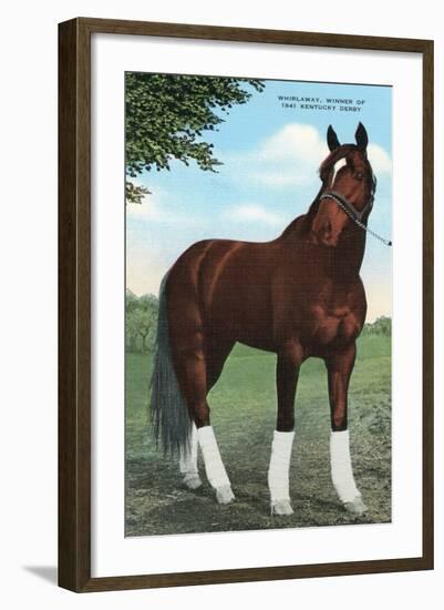 Whirlaway, Kentucky Derby Winner-null-Framed Art Print