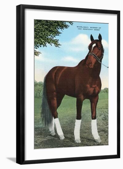 Whirlaway, Kentucky Derby Winner-null-Framed Art Print