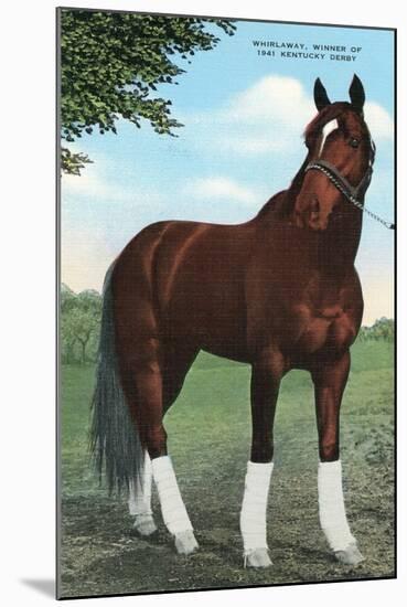 Whirlaway, Kentucky Derby Winner-null-Mounted Art Print