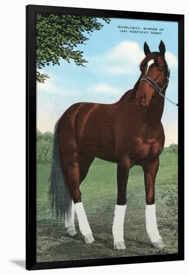 Whirlaway, Kentucky Derby Winner-null-Framed Art Print