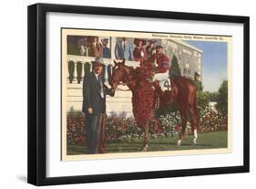Whirlaway, Kentucky Derby Winner-null-Framed Art Print