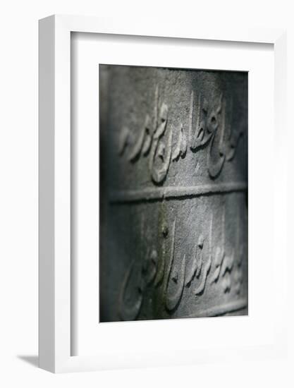 Whirling dervish's tombstone, Istanbul, Turkey-Godong-Framed Photographic Print