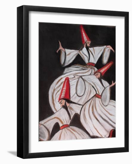 Whirling Dervishes, 2015-Margo Starkey-Framed Giclee Print