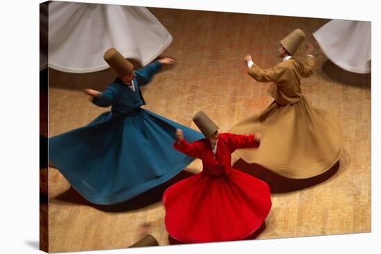 Whirling Dervishes at the Dervishes Festival, Konya, Central Anatolia, Turkey, Asia Minor, Eurasia-Bruno Morandi-Stretched Canvas