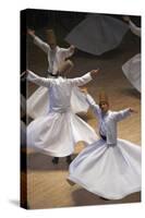 Whirling Dervishes at the Dervishes Festival, Konya, Central Anatolia, Turkey, Asia Minor, Eurasia-Bruno Morandi-Stretched Canvas