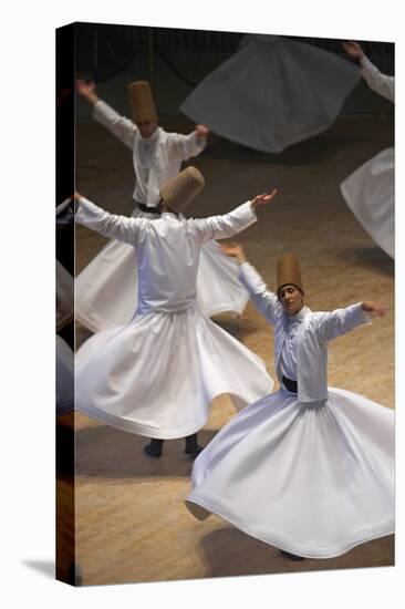 Whirling Dervishes at the Dervishes Festival, Konya, Central Anatolia, Turkey, Asia Minor, Eurasia-Bruno Morandi-Stretched Canvas