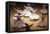 Whirling Dervishes at the Dervishes Festival, Konya, Central Anatolia, Turkey, Asia Minor, Eurasia-Bruno Morandi-Framed Stretched Canvas