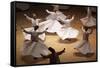 Whirling Dervishes at the Dervishes Festival, Konya, Central Anatolia, Turkey, Asia Minor, Eurasia-Bruno Morandi-Framed Stretched Canvas