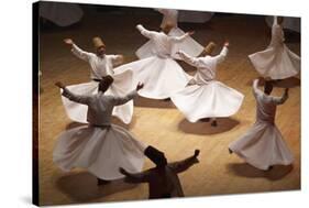 Whirling Dervishes at the Dervishes Festival, Konya, Central Anatolia, Turkey, Asia Minor, Eurasia-Bruno Morandi-Stretched Canvas