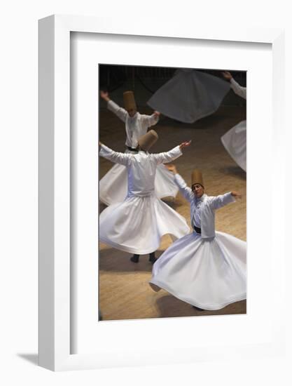 Whirling Dervishes at the Dervishes Festival, Konya, Central Anatolia, Turkey, Asia Minor, Eurasia-Bruno Morandi-Framed Photographic Print