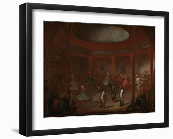 Whirling Dervishes, c.1730-Jean Baptiste Vanmour-Framed Giclee Print