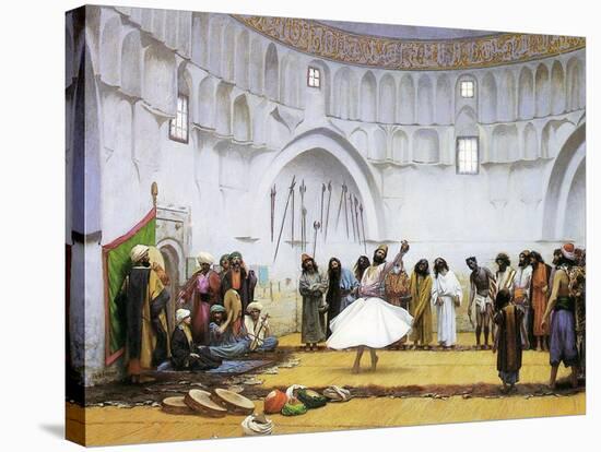 Whirling Dervishes, c.1895-Jean Leon Gerome-Stretched Canvas