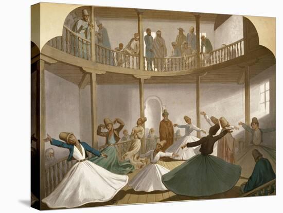 Whirling Dervishes, Ca 1870-Henri De Montaut-Stretched Canvas