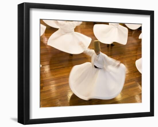 Whirling Dervishes, Istanbul, Turkey-Peter Adams-Framed Photographic Print