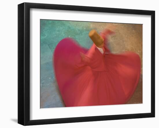 Whirling Dervishes, Performing the Sema Ceremony, Istanbul, Turkey-Gavin Hellier-Framed Premium Photographic Print