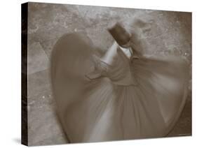 Whirling Dervishes, Performing the Sema Ceremony, Istanbul, Turkey-Gavin Hellier-Stretched Canvas