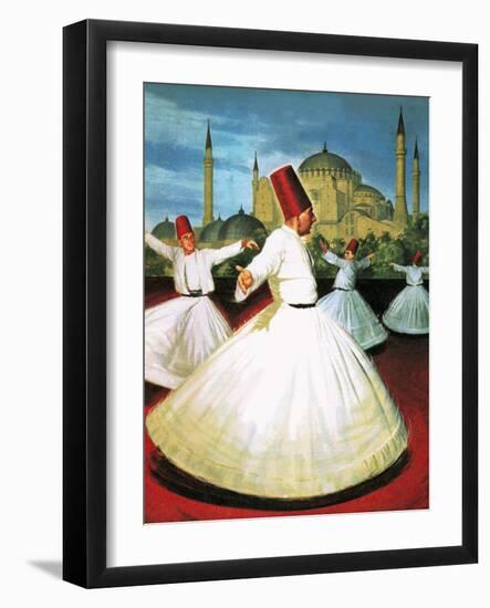 Whirling Dervishes-Robert Brook-Framed Giclee Print