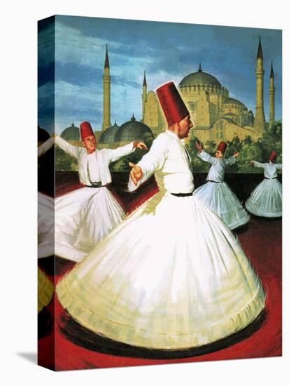 Whirling Dervishes-Robert Brook-Stretched Canvas