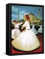 Whirling Dervishes-Robert Brook-Framed Stretched Canvas