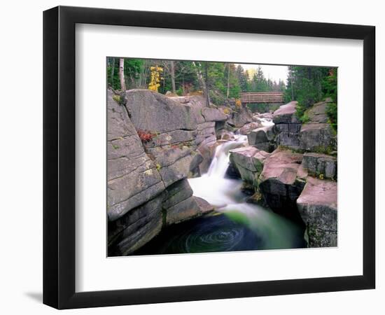 Whirling Water, White Mountains, New Hampshire-George Oze-Framed Photographic Print