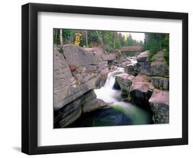 Whirling Water, White Mountains, New Hampshire-George Oze-Framed Photographic Print