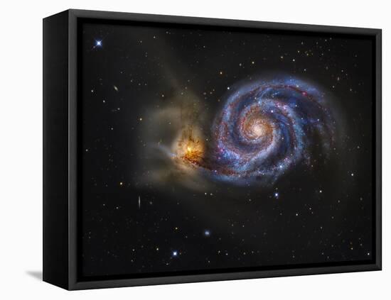 Whirlpool Galaxy-Stocktrek Images-Framed Stretched Canvas