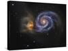 Whirlpool Galaxy-Stocktrek Images-Stretched Canvas