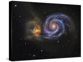 Whirlpool Galaxy-Stocktrek Images-Stretched Canvas
