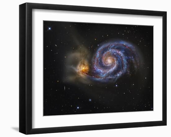 Whirlpool Galaxy-Stocktrek Images-Framed Premium Photographic Print