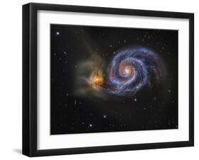 Whirlpool Galaxy-Stocktrek Images-Framed Premium Photographic Print