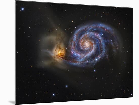 Whirlpool Galaxy-Stocktrek Images-Mounted Photographic Print