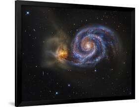 Whirlpool Galaxy-Stocktrek Images-Framed Photographic Print